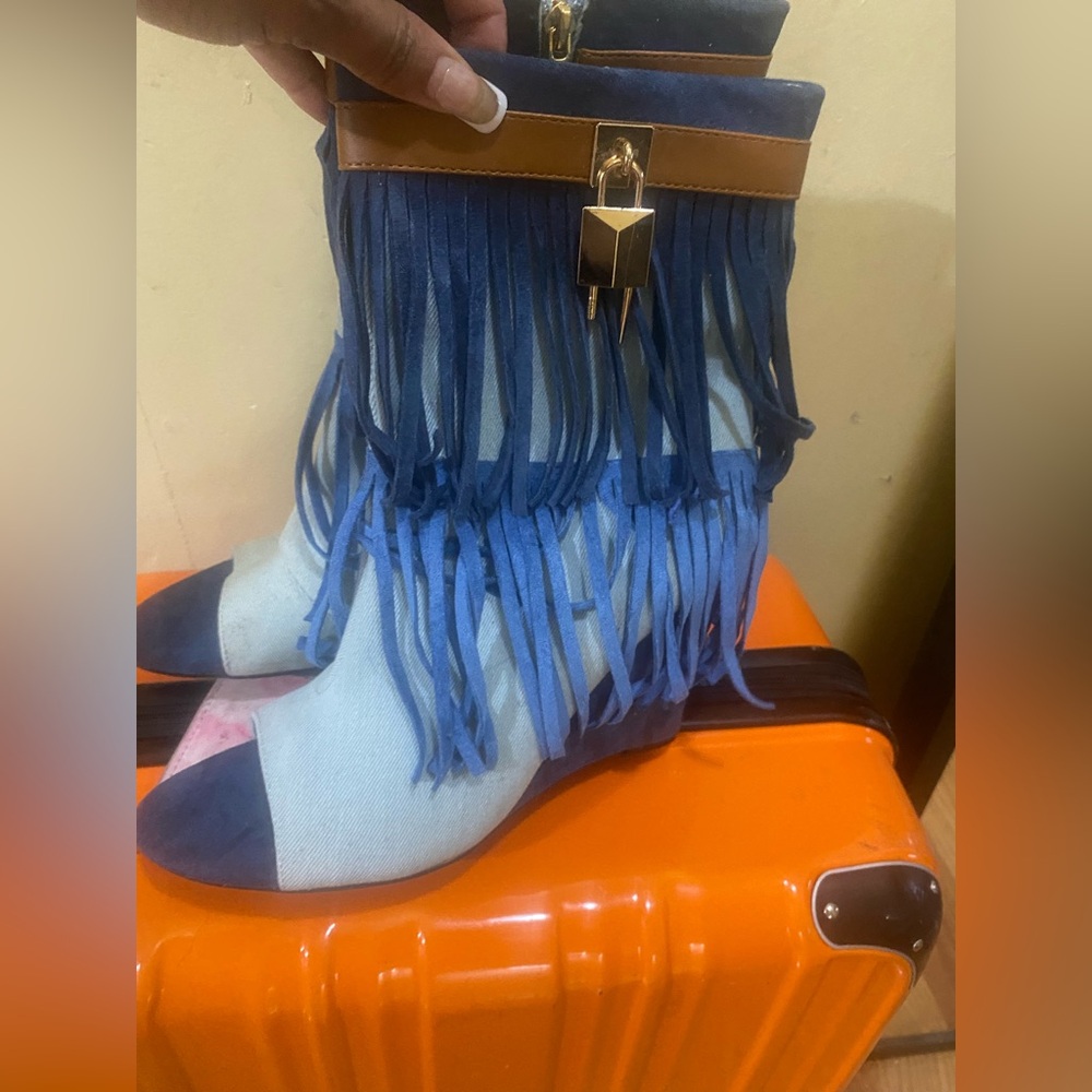 Blue Jean wedges $60 size 9